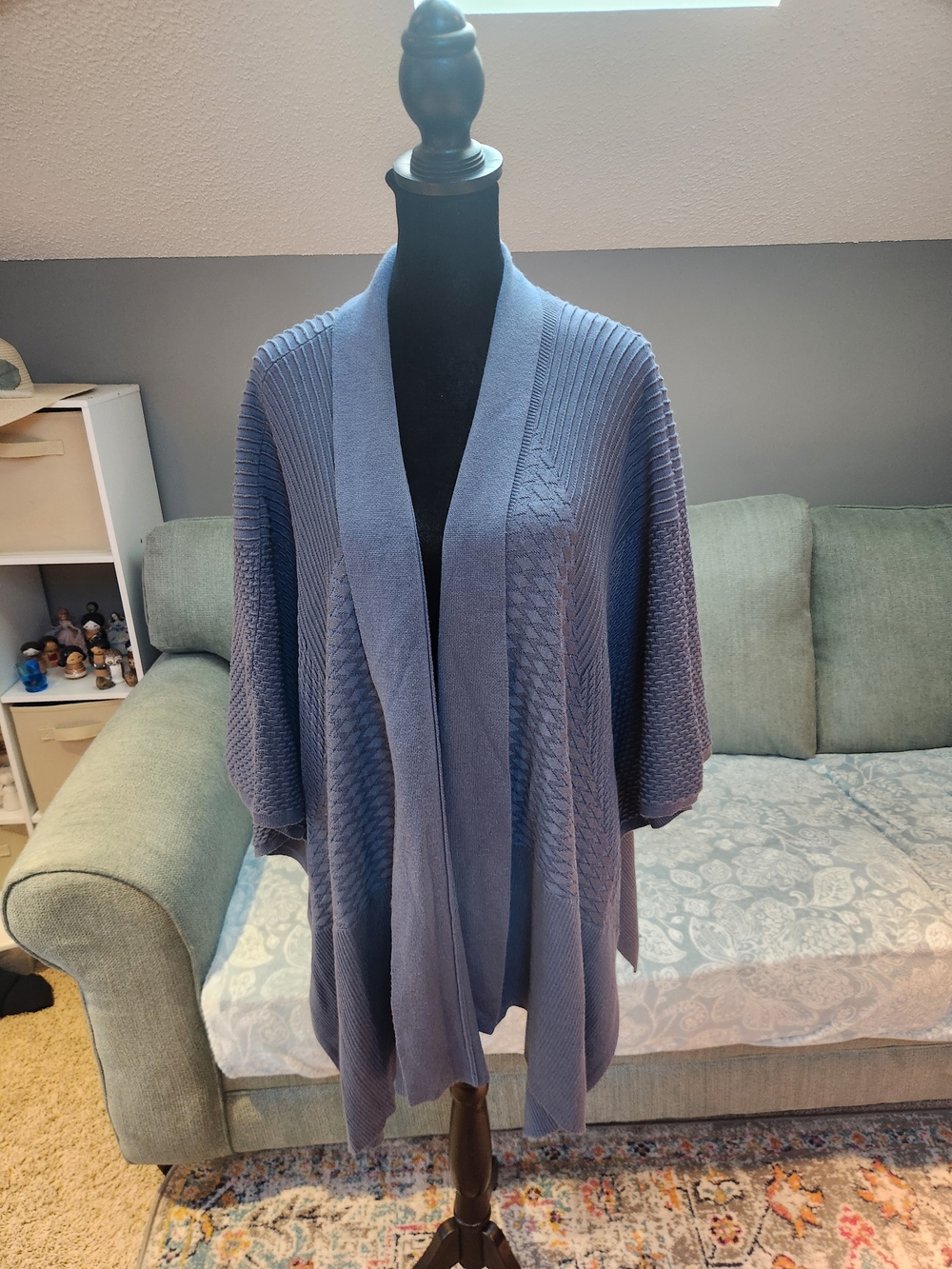 Lululemon athletica Dream Weaver Wrap cardigan Blue One Size Great Condition